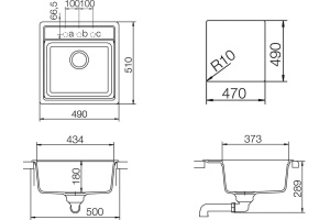Мойка  Nemo 50  Cristalite лунный камень - 2