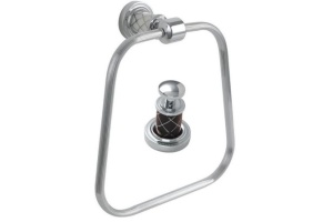 Полотенцедержатель Boheme Murano хром с коричневым