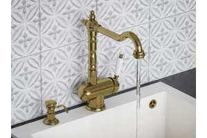 Смеситель для кухни Omoikiri Kyoto 2 plus G золото - 2