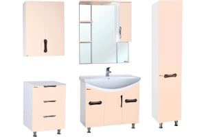 Зеркало-шкаф Bellezza Лагуна 75 R бежевый - 2