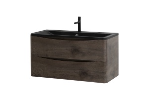 Тумба с раковиной BelBagno Acqua 100 темное дерево - 2
