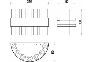 Накладной светильник Favourite Placerat 4012-1W - 2