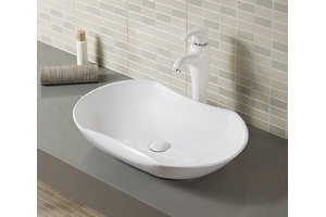 Раковина накладная Ceramalux N 66 белый (9175)