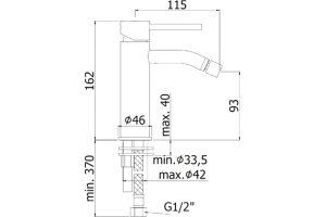 Смеситель Paffoni Light LIG131ST для биде, сталь - 2
