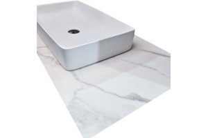 Столешница Armadi Art NeoArt Solid Glass Calacatta 80 белый