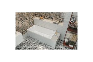 ELBA ванна акриловая прямоугольная 170х75 белая - 2