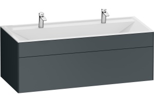 Тумба с раковиной Am.Pm Inspire V2.0 120 графит матовый