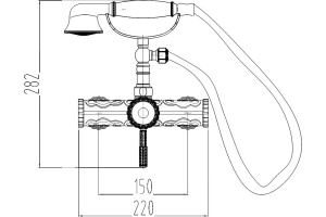 Смеситель Zorg Antic A 119 DK-BR для душа - 2