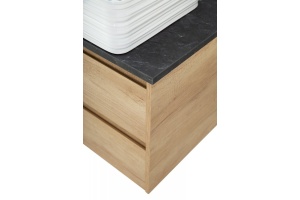 Столешница BelBagno 100х46 черный матовый мрамор (KEP-100-MNO) - 2