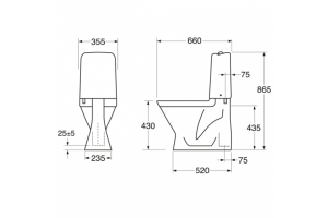 Сиденье для унитаза Gustavsberg Saval 2.0 (8780S101) - 3