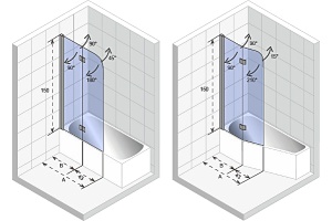 Шторка на ванну Riho Novik Z500 Universal 100 см - 3
