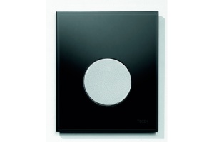Кнопка смыва TECE Loop Urinal 9242655 черное стекло, кнопка хром матовый - 2