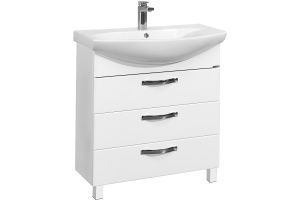 Тумба под раковину напольная Aquaton Ария Н 80 белый - 2