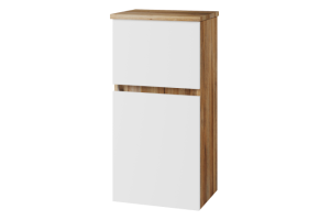 Шкаф-пенал Misty Ива 40 белый - светлое дерево