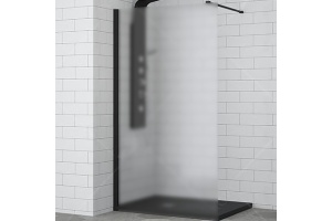 Душевая перегородка RGW Walk In WA-002B 90х195 профиль черный стекло матовое