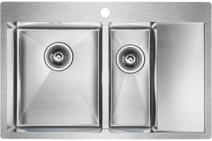 Мойка кухонная Paulmark Liga L 78 брашированная сталь