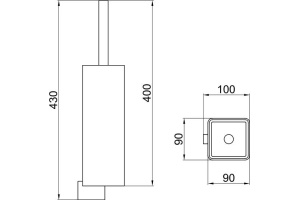 Ершик Webert Living LV501301015 хром - 2
