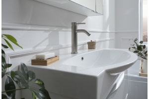 AF210-10S Aquanet Steel, смеситель для умывальника, сталь, сатин (242966) - 3