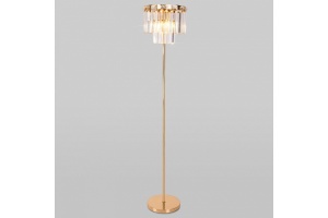 Торшер Eurosvet Elegante 01137/3 золото/прозрачный хрусталь Strotskis