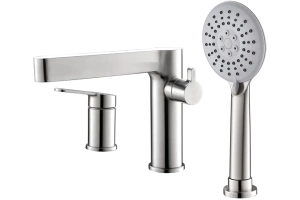 Смеситель на борт ванны BelBagno Delta сатин (DEL-BVD3-IN)