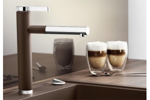 Смеситель для кухонной мойки Blanco Linee коричневый, хром (518445) - 2
