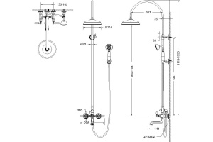 Душевая стойка Bravat Art F65193CP-A2-RUS - 2