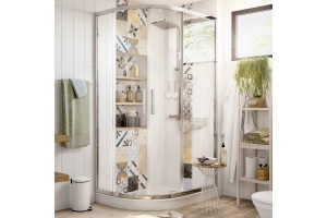 Душевой уголок STWORKI Лунд DE018RBL90110200CH 110x90 см профиль хром глянец