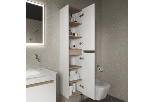 Шкаф-пенал Sancos Smart 35 белый, глянцевый (PSM35W) - 2