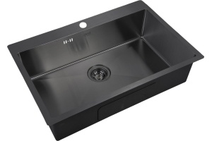 Мойка кухонная Zorg Inox PVD 7551 grafit