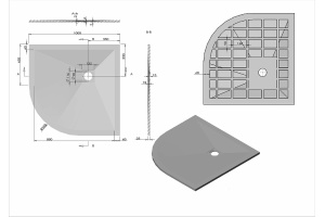 Поддон для душа Vincea 100х100 белый матовый - 2