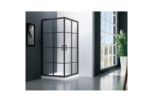 Душевой уголок Veconi Rovigo 100х100, черный (RV09-100-01-C7)