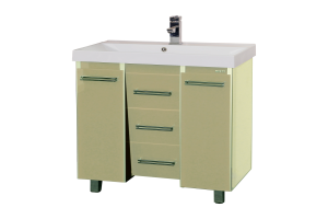 Джулия QVATRO -105 Тумба с 3 ящ. конус бежевая