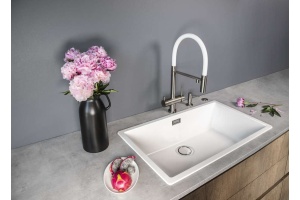 Мойка кухонная Omoikiri Yamakawa 75-U/I белая - 2