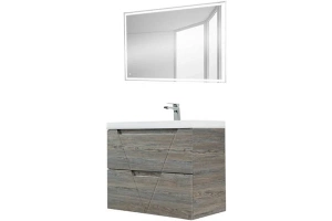 Комплект мебели BelBagno Vittoria 70 серый - коричневый