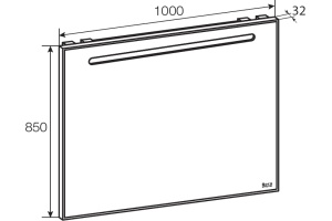 Зеркало Roca Gap 100 с подсветкой - 3