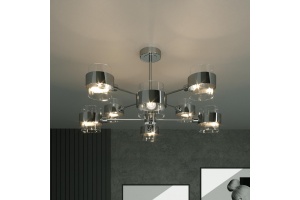 Люстра на штанге Eurosvet Arcada 70127/8 хром - 3