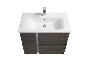 Комплект мебели Aquaton Стоун 80 темное дерево - 3