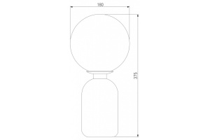 Настольная лампа декоративная Eurosvet Bubble 01197/1 латунь - 2