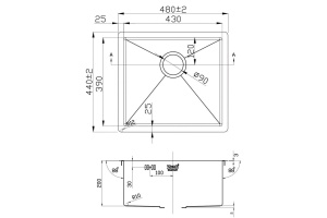 Мойка кухонная Zorg Inox Pvd SZR-4844 bronze - 2