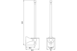 Держатель для запасных рулонов Veragio Gialetta VR.GIL-6482.CR - 3