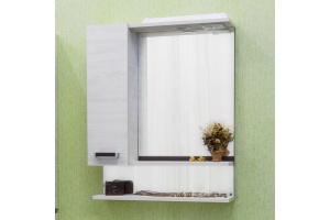 Зеркало-шкаф Sanflor Техас 60 венге, северное дерево светлое, L