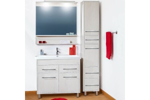 Тумба с раковиной Бриклаер Чили 90 светлая лиственница С - 2