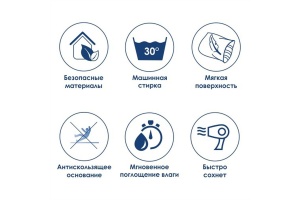 Коврик для ванной комнаты WasserKraft Lopau 90х60 коричневый - 2