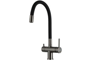 Смеситель для кухни Gappo черный матовый