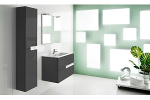 Тумба с раковиной Roca Victoria Nord Black Edition 80 черная - 3