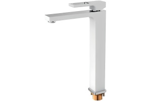 Смеситель для раковины Gappo белый хром