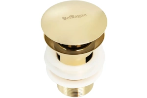 Донный клапан для раковины BelBagno золото - 2