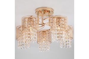 Люстра на штанге Eurosvet Bonnie 30137/5 золото