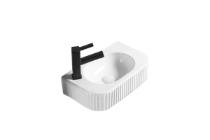 Подвесная раковина Vincea 45х27 белая левая