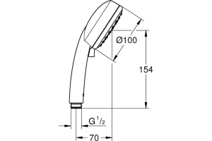 Душевая лейка Grohe Tempesta Cosmopolitan 27571002 - 2